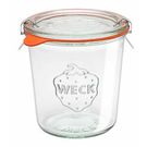 Weck Glass Jar 742 580ml w/lid seal clamps