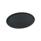 Chef Inox Oval Black Tray Plastic Non Slip 680mm