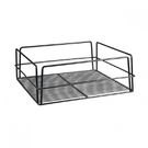Glass Basket 355x355mm Pvc Black High