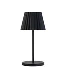 Dominica Black LED Cordless Lamp 260mm