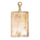 Mangowood Serving Board Rect w/hdl 260*360*180mm Natural
