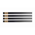 Alloy Chopsticks With Gold Trim - Set of 4
