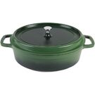 AluChef Roaster Oval Green 350*290 * 105H 7.5L