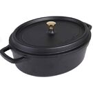 AluChef Roaster Oval Matt Black / Gold 350*290 * 105H 7.5L