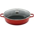 AluChef Shallow Casserole Round Red 320D * 82H 6L
