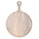Mangowood Serving Board Round w/hdl 300mm Coral