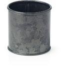 Coney Island Galvanised Black Sugar Sachet Pot 70x70mm