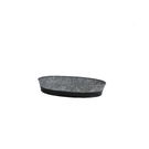 Coney Island Galvanised Oval Tray Dipped Black 240 x 160mm