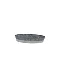 Coney Island Galvanised Oval Tray Dipped White 240 x 160mm