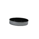 Coney Island Galvanised Round Tray Black 240mm