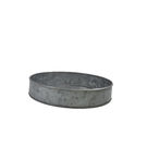 Coney Island Galvanised Round Tray Plain 240mm