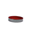 Coney Island Galvanised Round Tray Red 240mm