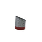 Coney Island Galvanised Slant Pot Dipped Red 105mm