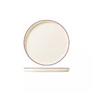 Modest Maroon Round Walled Plate 165mm