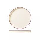 Modest Maroon Round Walled Plate 210mm