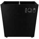 N&P Recycle Waste Bin Black 2x3.8Lt