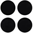 Round Coaster Black Marble 4pc Set 100*15mm