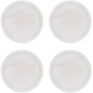Round Coaster White Marble 4pc Set 100*15mm