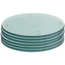 Round Glass Coasters Clear 10cm (pack 6)