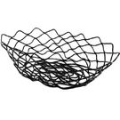 Serving Basket Oval Black Wire