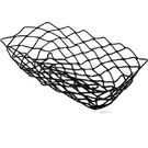 Serving Basket Rectangular Black Wire