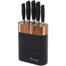 Stanley Rogers Black Oval 6pc Knife Block Set