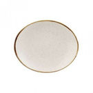 Stonecast Oval Plate 192mm Barley White