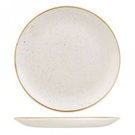 Stonecast Round Coupe Plate 260mm Barley White