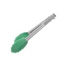 Tong Utility 180mm Silicone Head Green