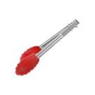 Tong Utility 180mm Silicone Head Red