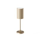 Vino Micro Brushed Brass LED Cordless Lamp