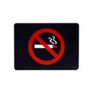 Wall Sign No Smoking Symbol Red On Black