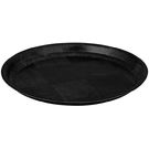 Woven Wooden Round Tray Black 250mm