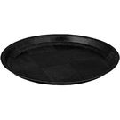 Woven Wooden Round Tray Black 300mm