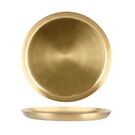 Zanzi Round Serving Tray Satin Brass 365x30mm