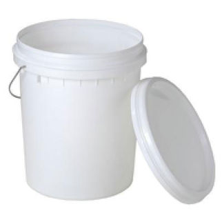 Picture of 20l Plastic Bucket With Lid And Metal Handle 280mm