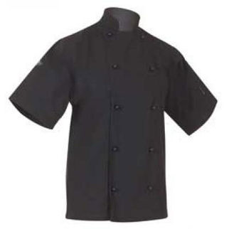 Picture of Classic Chefs Jacket Black Short Sleeves Small