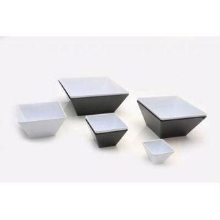 Picture of Tuscany Melamine 13cm Square Bowl WHITE