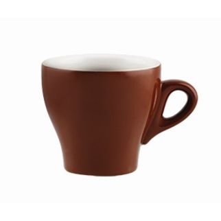 Picture of Rockingham Tulip Long Black Cup Brown 175ml