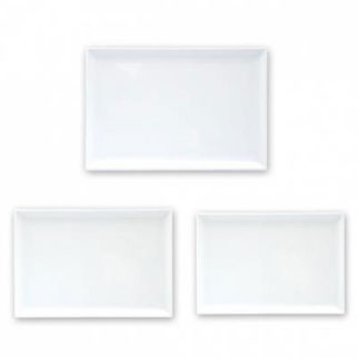 Picture of Ryner Melamine Rectangular Platter White 300mm