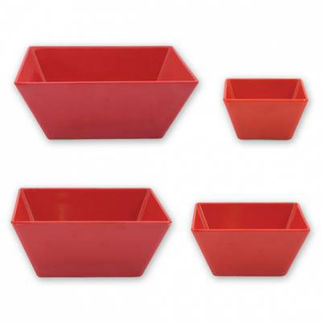 Picture of Ryner Melamine Square Bowl Red 300x300mm